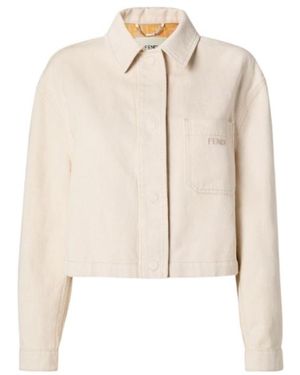 Fendi Denim Jacket - Natural