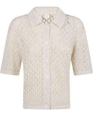 Eleventy Short-Sleeved Cardigan - White