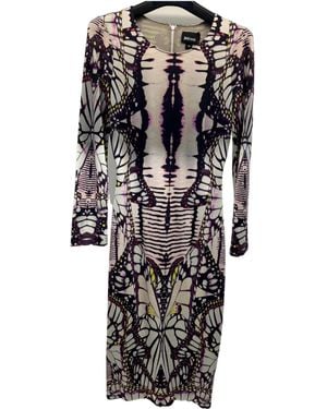 Just Cavalli Printed Long-Sleeved Dress - Black