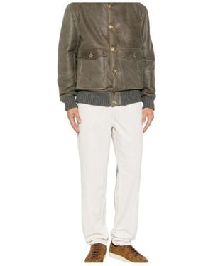 Brunello Cucinelli Corduroy Five-Pocket Trousers - Green