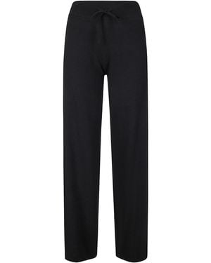 Lisa Yang Elastic Waist Wide-Leg Pants - Black