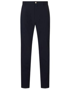 Jacob Cohen Stretch Straight-Leg Casual Trousers - Blue