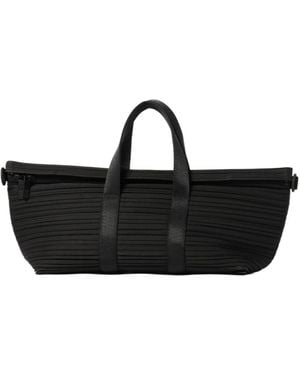 Pleats Please Issey Miyake Pleated Tote Bag - Black
