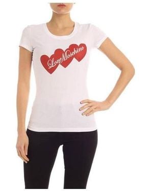 Moschino Printed Logo T-Shirt - White