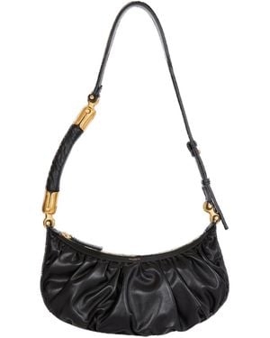 Balmain Ébène Hobo Shoulder Bag - Black