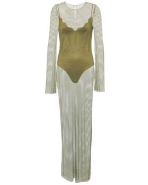 Galvan London Gloria Crystal-Embellished Maxi Dress - Green