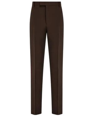 Ferragamo Wool Trousers - Brown
