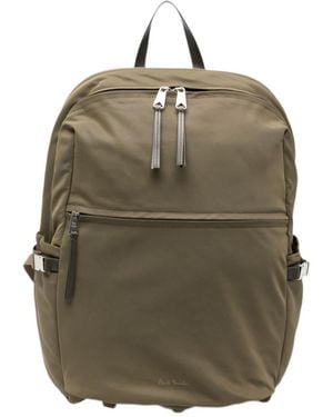 Paul Smith Zip-Fastening Buckle-Detail Backpack - Green