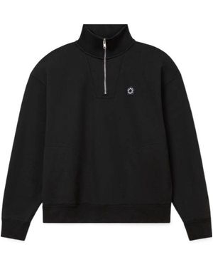 KENZO Boke Flower 2.0 Embroidered Zipped Sweatshirt - Black