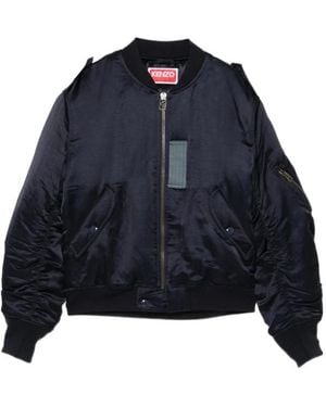 KENZO Jungle Poem Bomber Jacket - Blue
