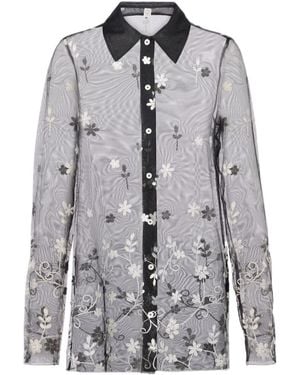 TOTEME Lapel Long-Sleeved Shirt - Gray