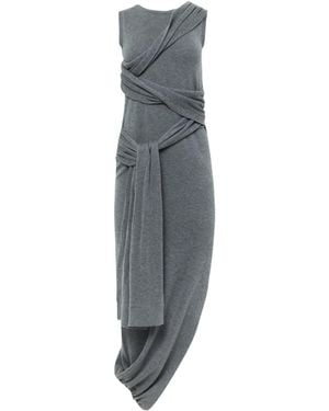 JW Anderson Jw Anderson Tie-Detail Sleeveless Dress - Grey