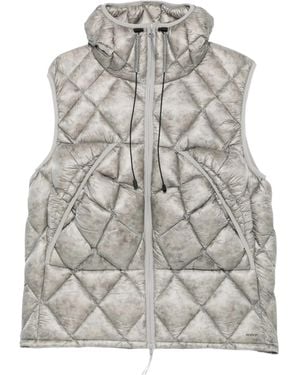 ROA Nuna Quilted Hooded Vest - Gray