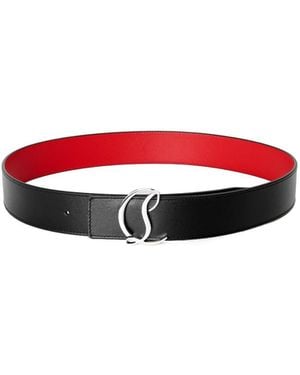 Christian Louboutin Solid Colour Belt - Red