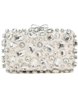 Self-Portrait Crystal Embellished Clutch Bag - Multicolor
