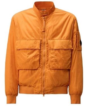 C.P. Company Veste Zippée À Poches Cargo - Orange