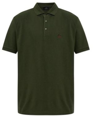 Etro Short-Sleeved Polo Shirt - Green