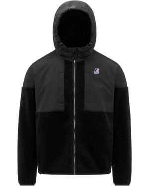 K-Way Samson 4.0 Orsetto Full Zip Hoodie - Black
