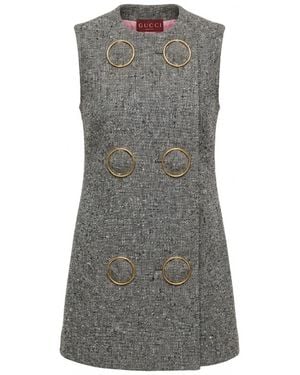 Gucci Seeded Dress - Grey
