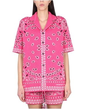 Alanui Paisley-Print Buttoned Shirt - Pink