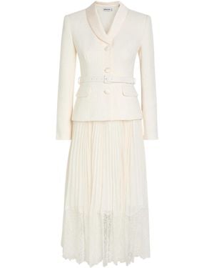 Self-Portrait Lace Dress - White
