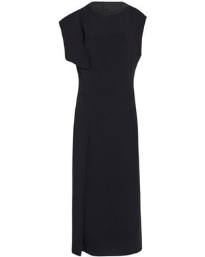 The Row Blathine Crewneck Midi Dress - Black