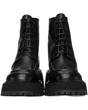 Marsèll Carro Ridged-Sole Leather Boots - Black