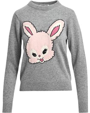 Essentiel Antwerp Kapital Bunny Knitted Jumper - Grey