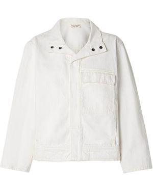 Nili Lotan Long-Sleeved Casual Jacket - White