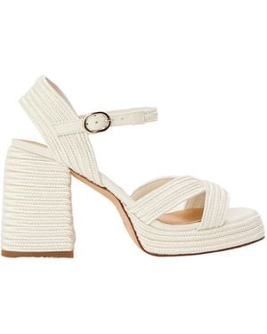 Castañer Minimalist High-Heeled Sandals - White