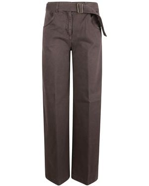 True Royal Straight-Leg Casual Trousers - Brown