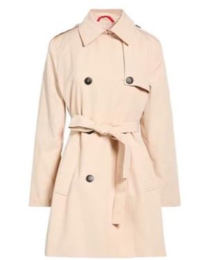 MAX&Co. Classic Long Trench Coat - Natural
