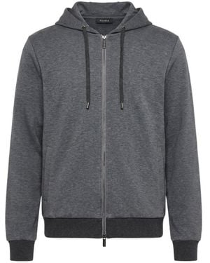 Peserico Zip-Up Hooded Casual Jacket - Gray