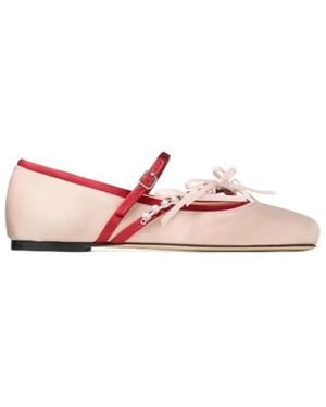 Jimmy Choo Satin Ballet Shoes - Pink