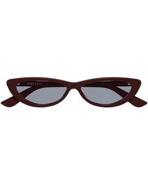McQueen Eyewear Cat-Eye Frame Sunglasses - White