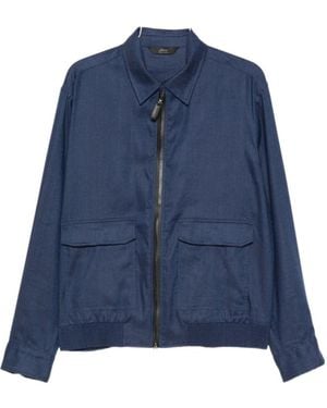 Brioni Long Sleeve Jacket - Blue