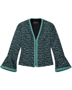 Emporio Armani Bell-Sleeve Jacket - Green