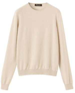 Loro Piana Crew-Neck Jumper - Natural