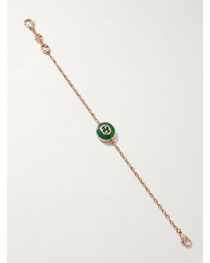 Gucci Interlocking 18K Chain Bracelet - Natural
