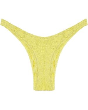 Reina Olga Ginny Crinkled Bikini Bottom - Yellow