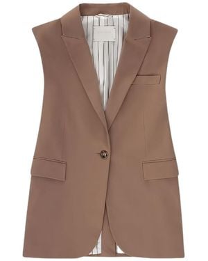 Circolo 1901 Sleeveless Vest - Brown