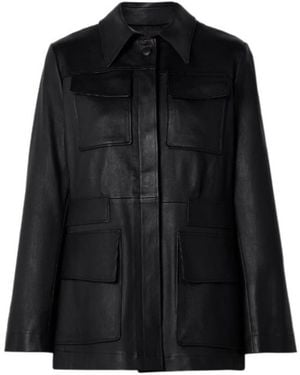 Stouls Leather Jacket - Black