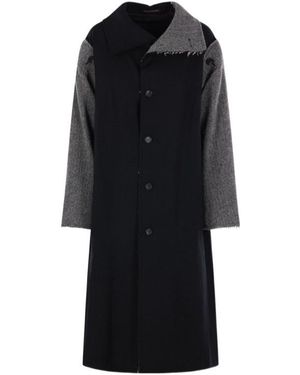 Yohji Yamamoto Single-Breasted Coat - Black
