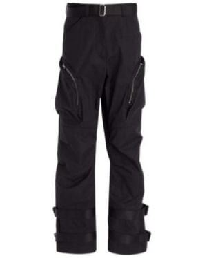 Dior Belt-Loop Casual Pants - Black