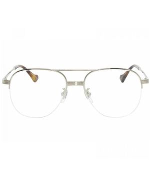 Gucci Eyewear Pilot Frame Glasses - Natural