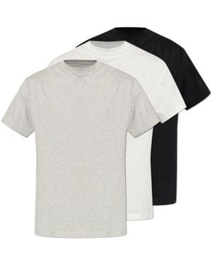 Jil Sander Logo Crewneck T-Shirt Pack - White