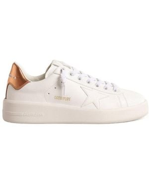 Golden Goose Pure-Star Low-Top Trainers - White