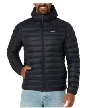 Patagonia Down Sweater Hooded Down Jacket - Black