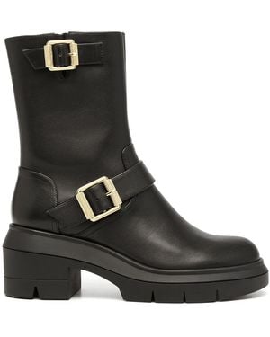Stuart Weitzman Ryder Buckle-Fastened Boots - Black
