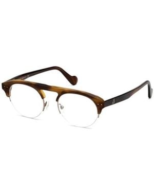 Moncler Eyewear Round Frame Glasses - White